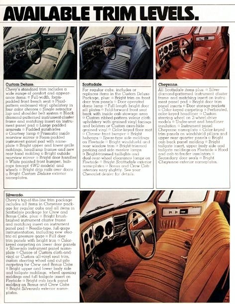 1978 Chevrolet Pickups Brochure Page 4